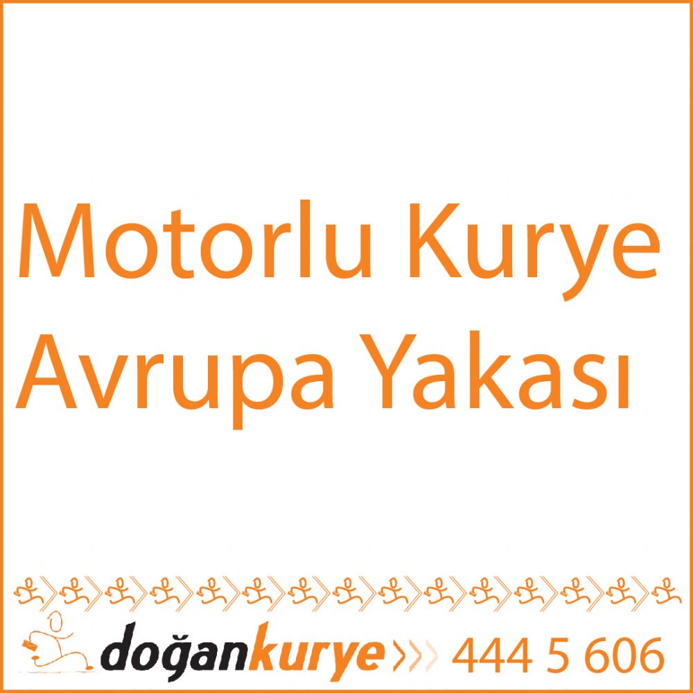 Motorlu kurye Avrupa yakas